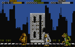 Rampage atari screenshot