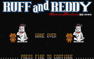Ruff and Reddy in the Space Adventure atari screenshot