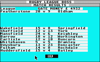 Rugby League Boss atari screenshot