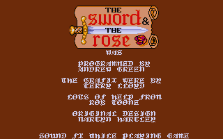Sword and the Rose (The) atari screenshot