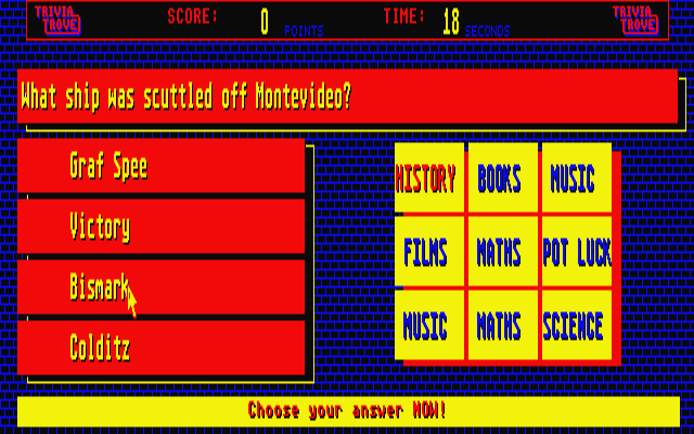 Trivia Trove atari screenshot