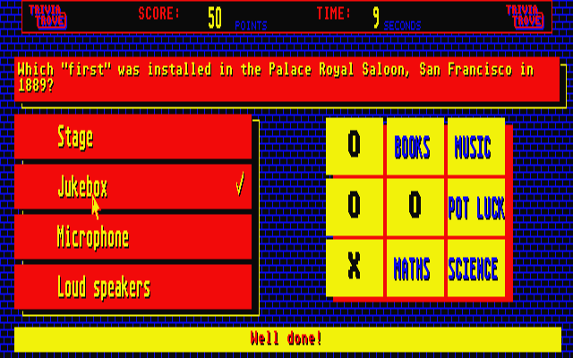 Trivia Trove atari screenshot