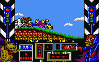 Wacky Races atari screenshot