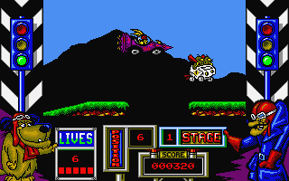 Wacky Races atari screenshot