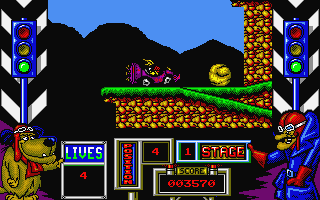 Wacky Races atari screenshot