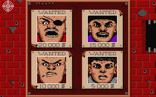 Wanted atari screenshot