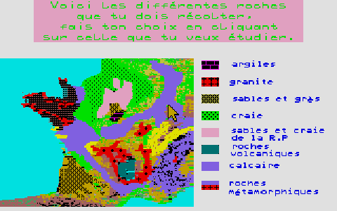 À la Découverte de la Terre atari screenshot