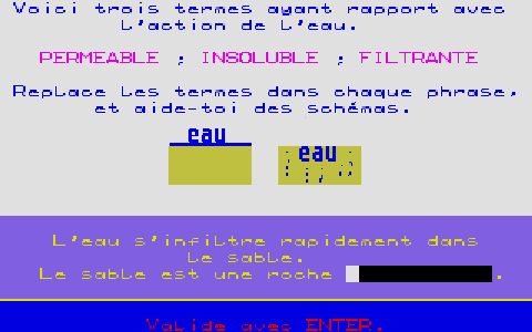 À la Découverte de la Terre atari screenshot