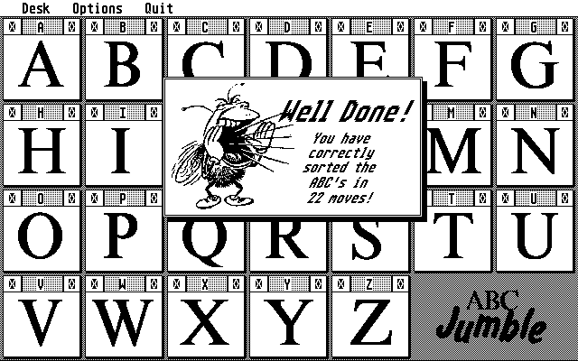 ABC Jumble atari screenshot