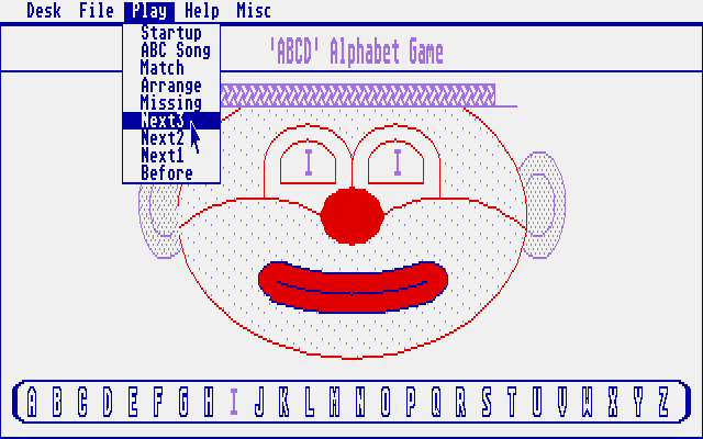 'ABCD' Alphabet Game atari screenshot