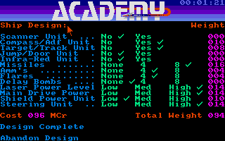 Space School Simulator - Academy (The) atari screenshot