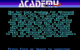 Space School Simulator - Academy (The) atari screenshot