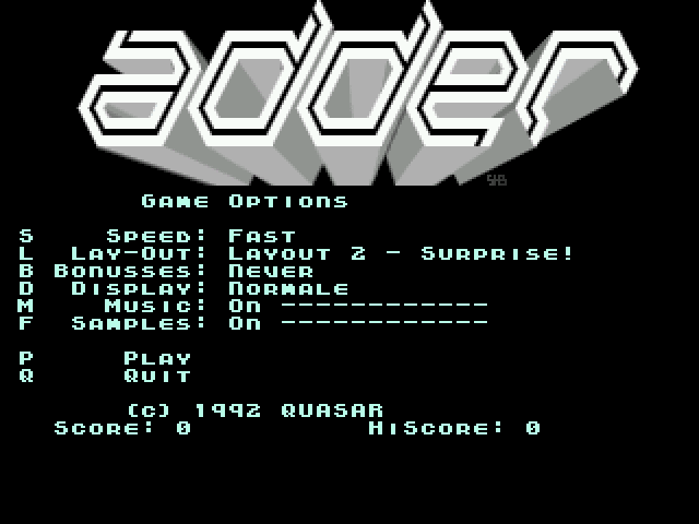 Adder atari screenshot