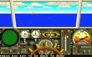 ADS - Advanced Destroyer Simulator atari screenshot