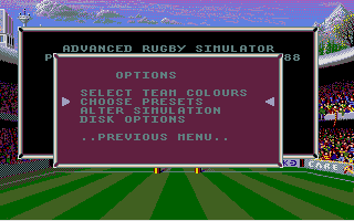 Advanced Rugby Simulator atari screenshot