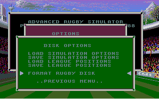Advanced Rugby Simulator atari screenshot