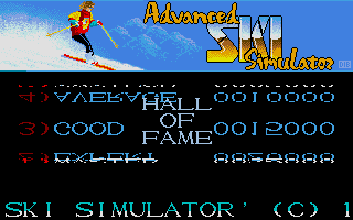 Advanced Ski Simulator atari screenshot