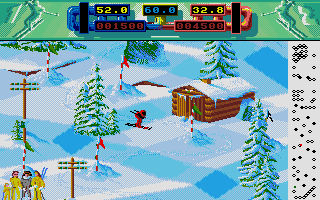 Advanced Ski Simulator atari screenshot