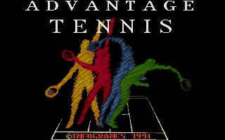 Advantage Tennis atari screenshot