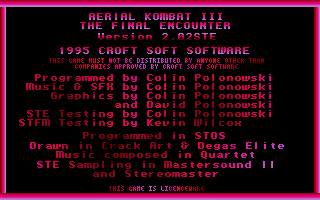 Aerial Kombat III - The Final Encounter atari screenshot