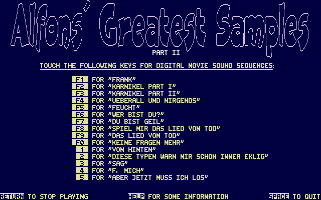Alfons' Greatest Samples - Part II — screenshot 1