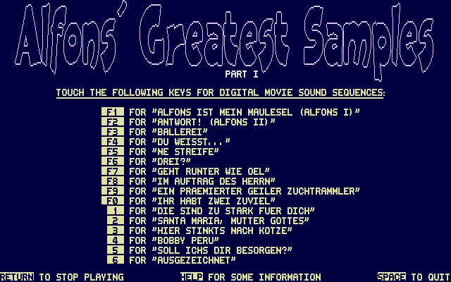 Alfons' Greatest Samples - Part I — screenshot 1