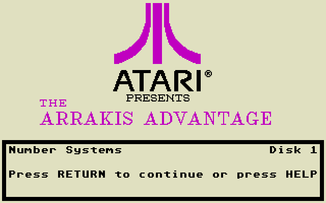 Algebra I - Volume 2 atari screenshot