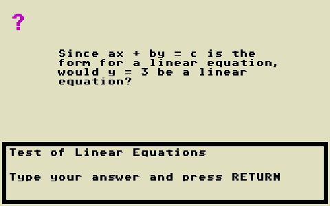 Algebra II - Volume 2 atari screenshot