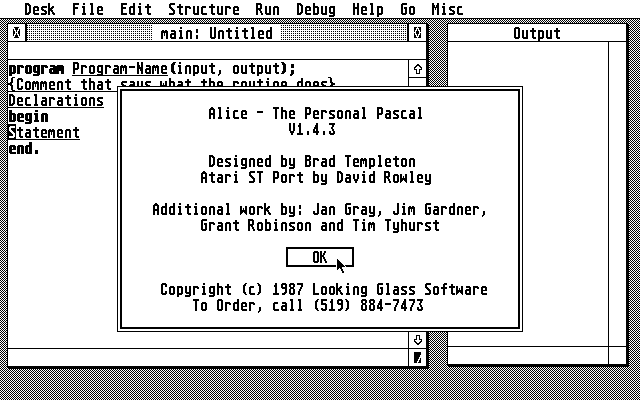 Alice - The Personal Pascal — screenshot 1