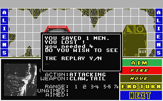 Aliens atari screenshot
