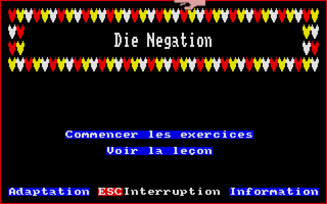 Allemand Débutant atari screenshot