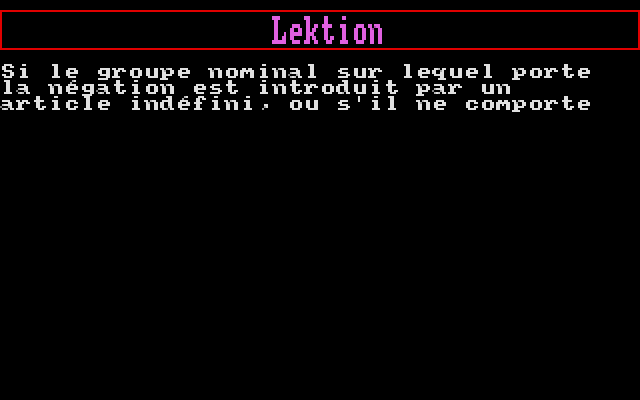 Allemand Débutant atari screenshot