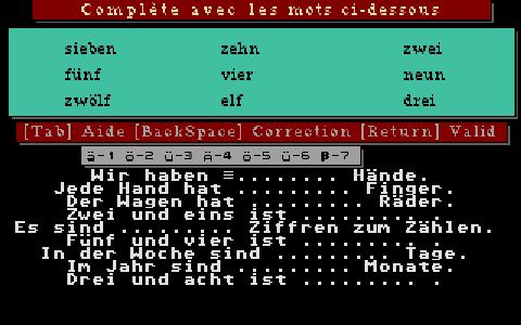Allemand - Primaire atari screenshot
