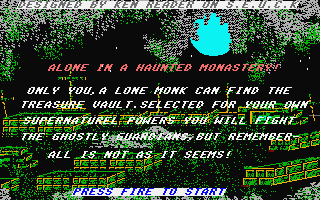 Alone in a Haunted Monastery atari screenshot