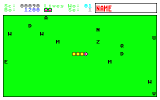 Alpha Snake atari screenshot