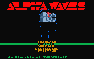 Alpha Waves atari screenshot