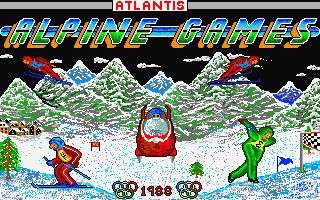 Alpine Games atari screenshot