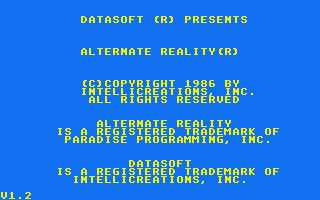 Alternate Reality - The City atari screenshot