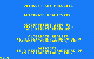 Alternate Reality - The City atari screenshot