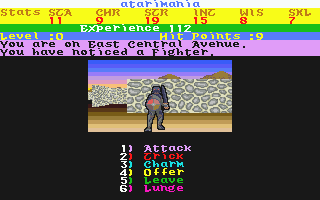 Alternate Reality - The City atari screenshot