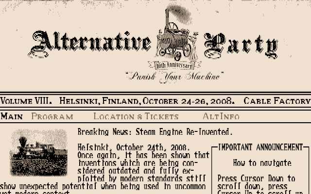 Alternative Party Invit atari screenshot