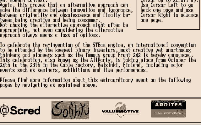Alternative Party Invit atari screenshot