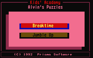 Kids' Academy - Alvin's Puzzles atari screenshot