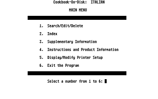 America Cooks Italian atari screenshot