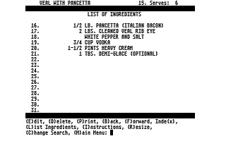 America Cooks Italian atari screenshot
