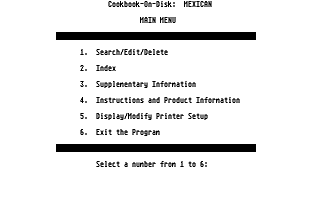 America Cooks Mexican atari screenshot