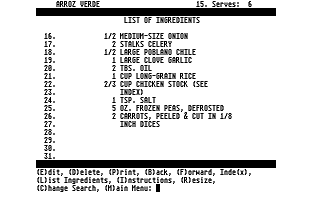 America Cooks Mexican atari screenshot