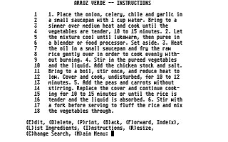 America Cooks Mexican atari screenshot