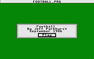 American Football atari screenshot