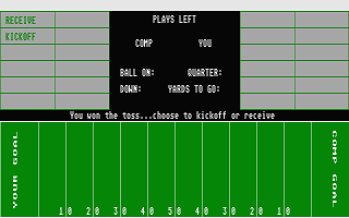 American Football atari screenshot